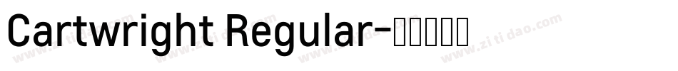Cartwright Regular字体转换